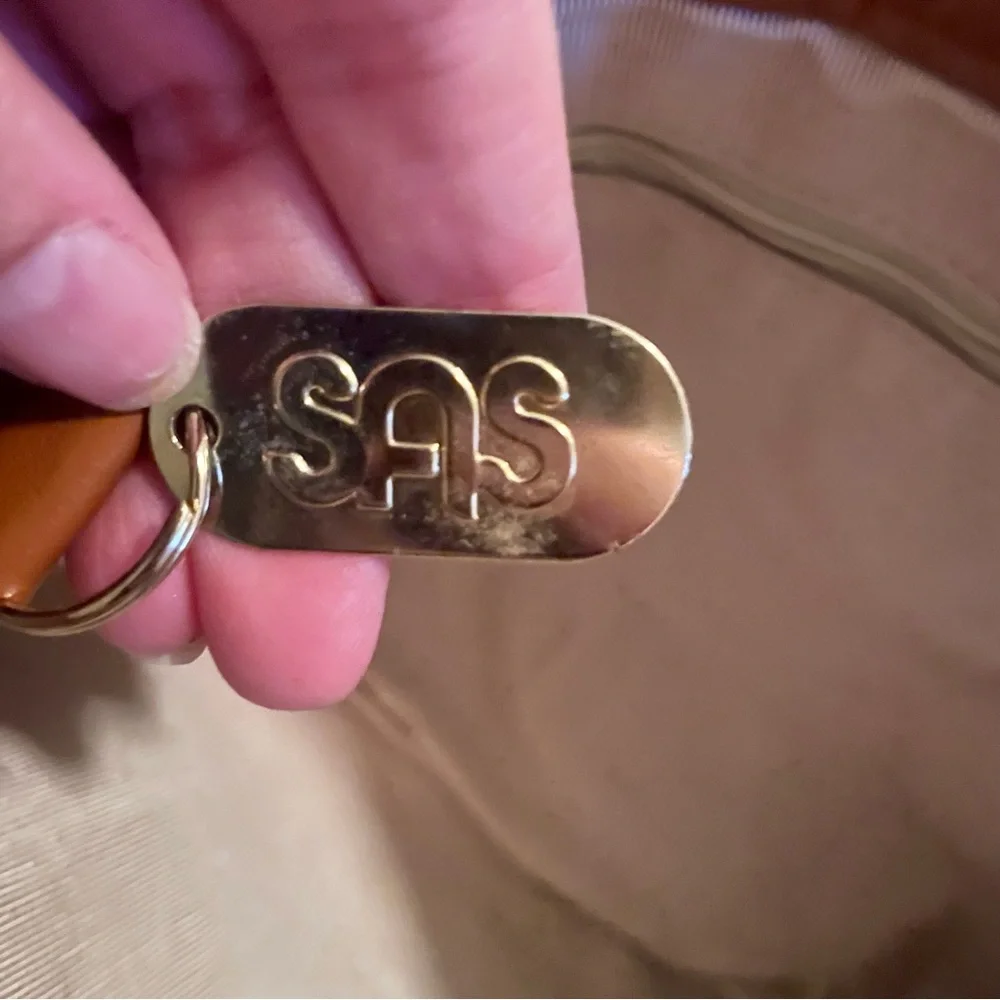 Vintage SAS Brown Leather Clutch